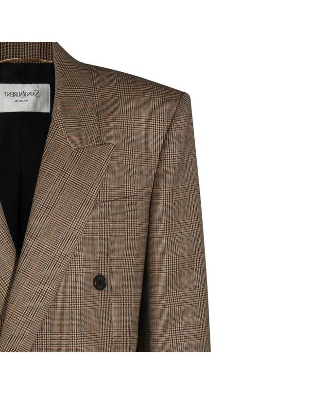 생로랑 [해외직구][B47]생로랑 871065Y3L612242 여성 블레이저 자켓 아우터 BEIGE WOOL BLAZER 착용컷