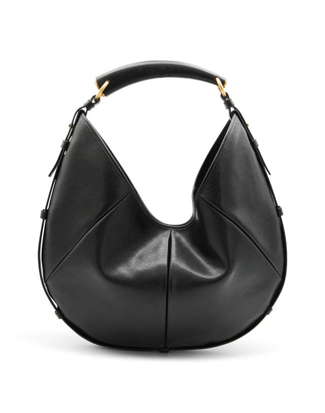 생로랑 [해외직구][B47]생로랑 862029AAGWJ1000 여성 숄더백 버킷백 호보백 가방 BLACK LEATHER MEDIUM MOMBASA SHOULDER BAG 착용컷