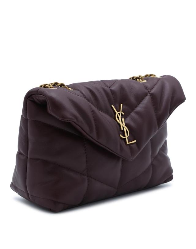생로랑 [해외직구][B47]생로랑 7593371EL076197 여성 크로스백 숄더백 버킷백 HOT WINE LEATHER TOY PUFFER MINI BAG 착용컷