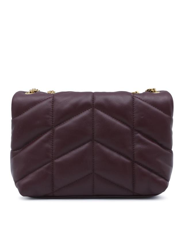 생로랑 [해외직구][B47]생로랑 7593371EL076197 여성 크로스백 숄더백 버킷백 HOT WINE LEATHER TOY PUFFER MINI BAG 착용컷