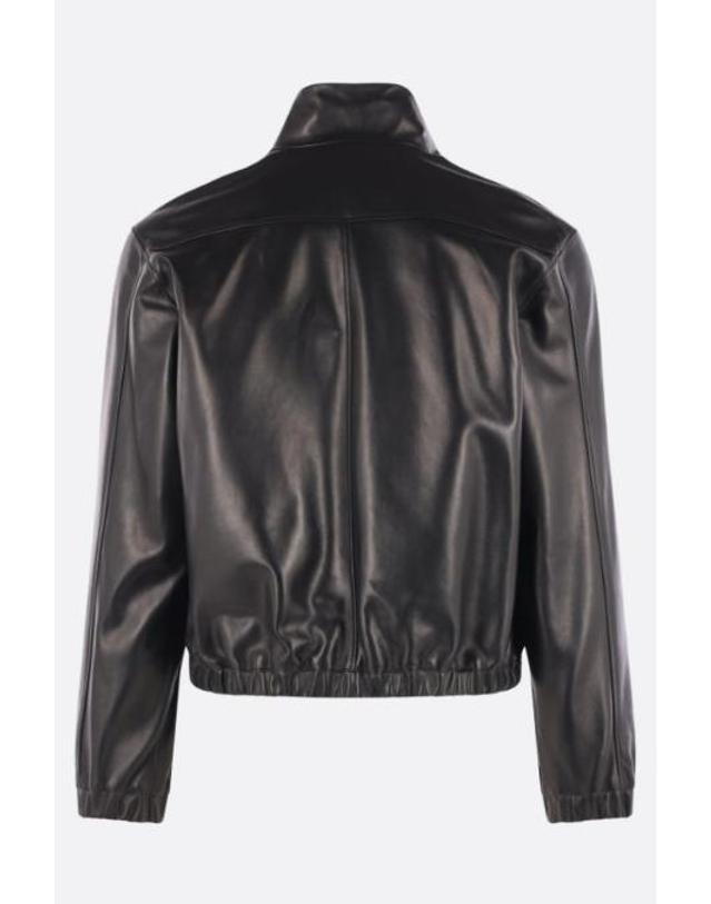 생로랑 [해외직구][E32]생로랑 A000H9YCOJ21000 남성 자켓 SAINT LAURENT Cassandre jacket in leather 착용컷