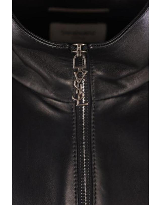 생로랑 [해외직구][E32]생로랑 A000H9YCOJ21000 남성 자켓 SAINT LAURENT Cassandre jacket in leather 착용컷