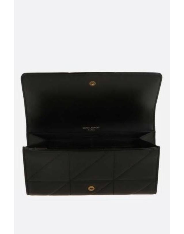 생로랑 [해외직구][E32]생로랑 863360AAG7X1000 여성 지갑 월렛 SAINT LAURENT Jamie flap wallet in quilted nappa 착용컷