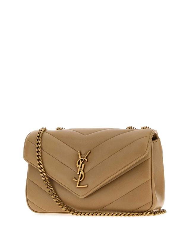 생로랑 [해외직구][X45]생로랑 871618AAEAX 2357 여성 크로스백 숄더백 미니백 탑핸들백 Beige leather small LouLou shoulder bag 착용컷