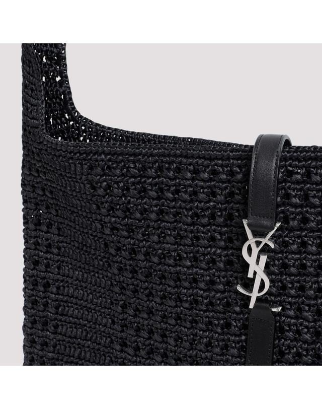 생로랑 [해외직구][D14]생로랑 778827GAAEN 1000 NERO 여성 숄더백 호보백 크로스백 Saint Laurent Raffia Hobo Bag 착용컷