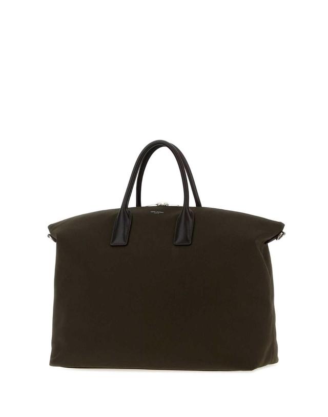 생로랑 [해외직구][X45]생로랑 649646FAGIQ 3455 남성 러기지백 캐리어 위켄드백 더플백 Khaki canvas travel bag 착용컷