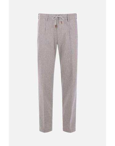 [해외직구][E32]ELEVENTY X75PANB21TES0H02713 남성 팬츠 트라우저 면바지 바지 로고 슬렉스 ELEVENTY wool and cashmere trousers