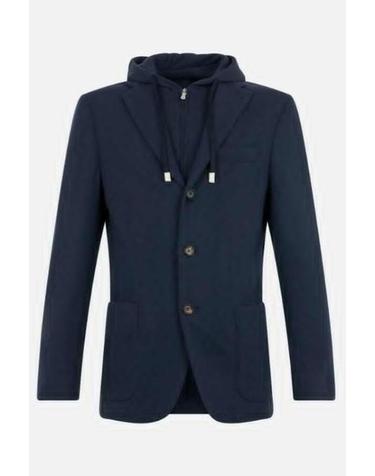 [해외직구][E32]ELEVENTY N75GIAK06BTCRNTES0N17611 남성 블레이저 ELEVENTY hooded blazer in wool cotton and cashmere