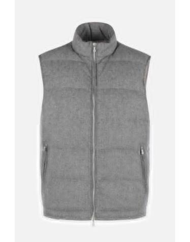 일레븐티 [해외직구][E32]ELEVENTY N75GILI05TES0N04714 남성 조끼 베스트자켓 ELEVENTY sleeveless down jacket in wool and cashmere blend
