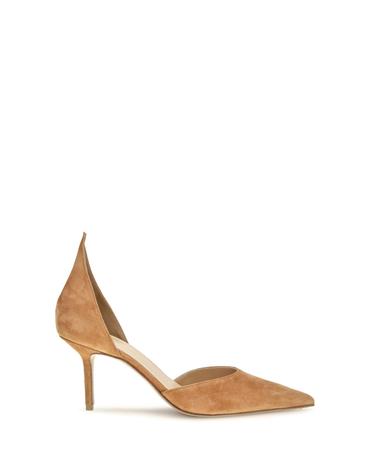 [해외직구][K68]FRANCESCO RUSSO R1P1038N201 353 여성 펌프스 슬링백 하이힐 스트랩힐 DOrsay Flame suede Pumps