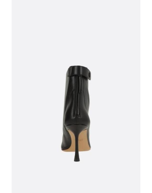 프란체스코루쏘 프란체스코 루소 [해외직구][E32]FRANCESCO RUSSO R1B830N208300 여성 앵클부츠 미들 롱부츠 가죽부츠 첼시부츠 로고 FRANCESCO RUSSO nappa ankle boots 착용컷