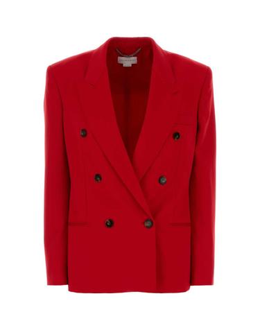 [해외직구][X45]STELLA McCARTNEY 6501653GU756 6527 여성 자켓 베스트 다운베스트 질렛 Red wool blazer