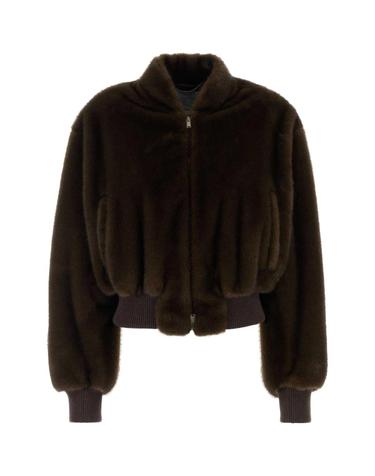 [해외직구][X45]스텔라 맥카트니 6801643IU977 2000 여성 자켓 베스트 블레이저 봄버 데님 Brow eco fur bomber jacket