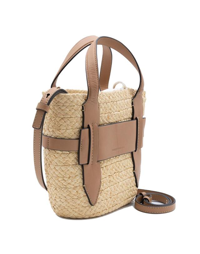 헬렌카민스키 [해외직구][S27]HELEN KAMINSKI BAG51960Natural Caramel 여성 토트백 쇼퍼백 탑핸들백 가방 핸드백 사첼백 호보백 NATURAL CARAMEL RAFFIA LIPARI S TOTE BAG 착용컷