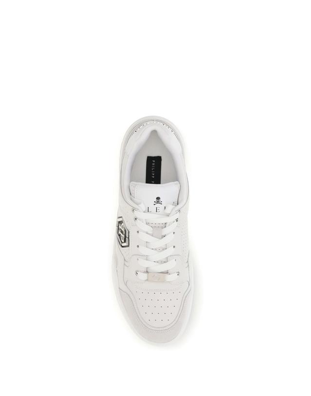 필립플레인 [해외직구][K68]PHILIPP PLEIN FAFSUSC0997PLE010N 01 남성 스니커즈 단화 로우탑 하이탑 Predator V2 Low Top Sneakers 착용컷