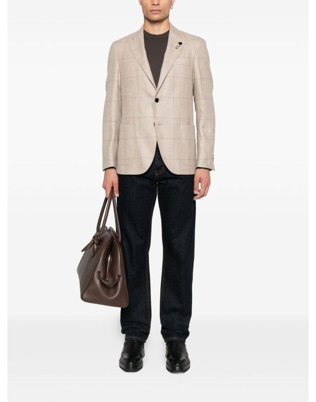 라르디니 [해외직구][A94]LARDINI CN528AEAAIF65552250BE 남성 블레이저 자켓 LARDINI LARDINI Cashmere Blazer 착용컷