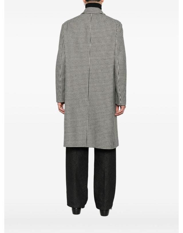 라르디니 [해외직구][A94]LARDINI AA23224AAC65624120NE 남성 코트 아우터 LARDINI LARDINI Houndstooth Coat In Wool And Cashmere 착용컷