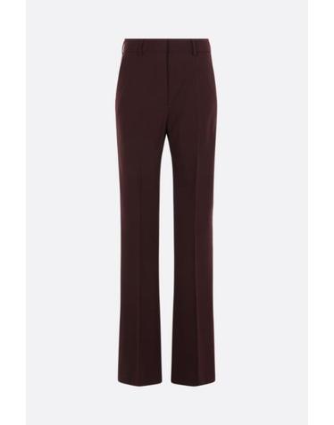 [해외직구][E32]SPORTMAX 2622136012600406003 여성 바지 팬츠 트라우저 면바지 슬렉스 로고 SPORTMAX Febe flared trousers in stretch wool