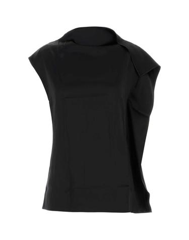 [해외직구][X45]SPORTMAX 2622166032600 002 여성 셔츠 남방 반팔 긴팔 블라우스 Black satin Lana top