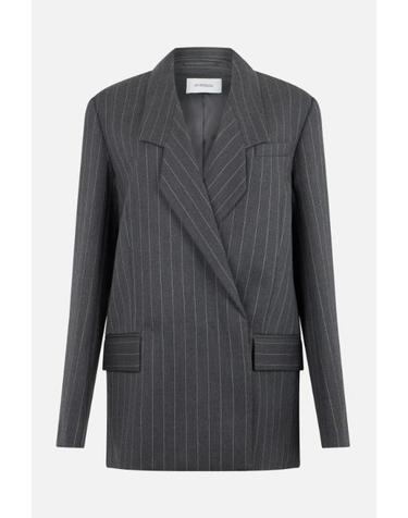 [해외직구][E32]SPORTMAX 2622046043600547002 여성 블레이저자켓 SPORTMAX Lepre blazer in pinstriped wool