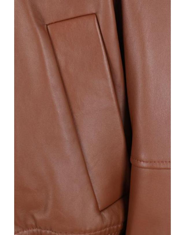 스포트막스 [해외직구][E32]SPORTMAX 2622446011600005F001 여성 가죽자켓 SPORTMAX Amour bomber jacket in leather 착용컷