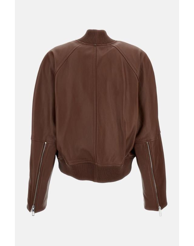 스포트막스 [해외직구][G95]Sportmax 2622446011600001 여성 자켓 봄버자켓 블레이저 패딩 베스트 NAPPA LEATHER BOMBER JACKET 착용컷