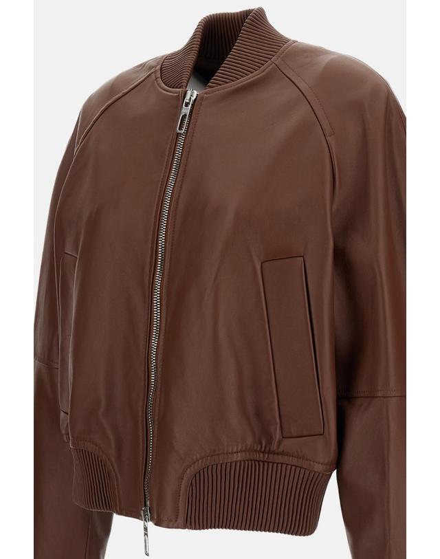 스포트막스 [해외직구][G95]Sportmax 2622446011600001 여성 자켓 봄버자켓 블레이저 패딩 베스트 NAPPA LEATHER BOMBER JACKET 착용컷