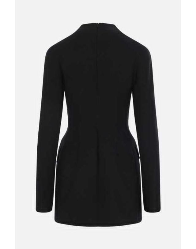 스포트막스 [해외직구][E32]SPORTMAX 2622226032600617003 여성 원피스 SPORTMAX Tefrite mini dress in gabardine 착용컷