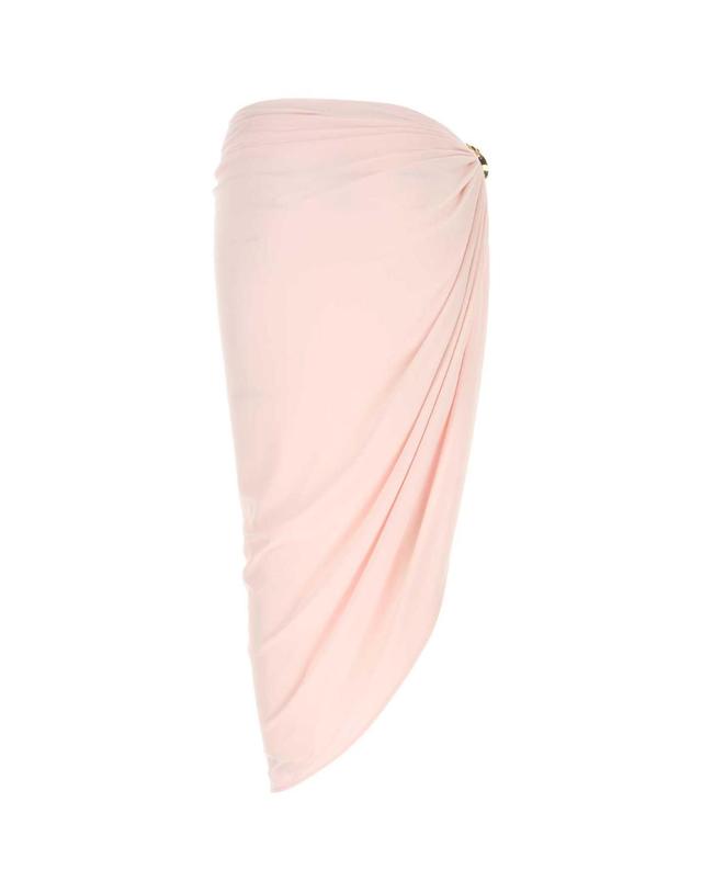 스포트막스 [해외직구][X45]SPORTMAX 2622776011600 001 여성 스커트 치마 롱 미디 미니스커트 Pink stretch crepe licenza skirt 착용컷