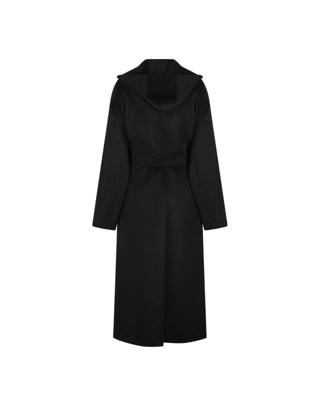 스포트막스 [해외직구][S27]SPORTMAX 262201601260080747013 여성 코트 하프코트 롱코트 싱글 더블코트 트렌치코트 BLACK VIRGIN WOOL OLMO COAT 착용컷