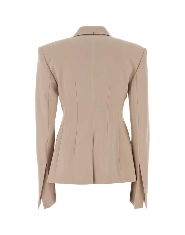 스포트막스 [해외직구][X45]SPORTMAX 2622046052600 005 여성 자켓 베스트 다운베스트 질렛 Sand stretch wool Fresia blazer 착용컷