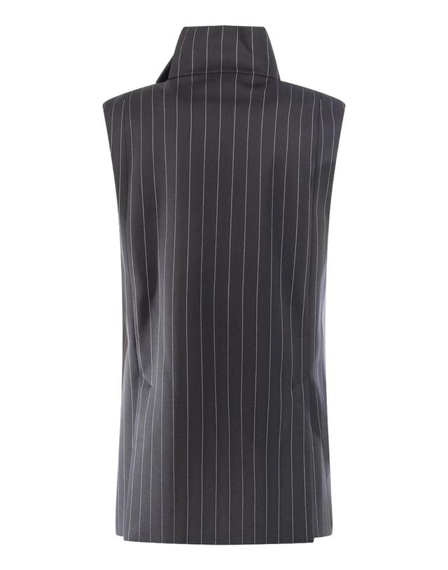 스포트막스 [해외직구][W63]SPORTMAX 2622166013600 001 여성 탑 민소매 상의 TOP 착용컷