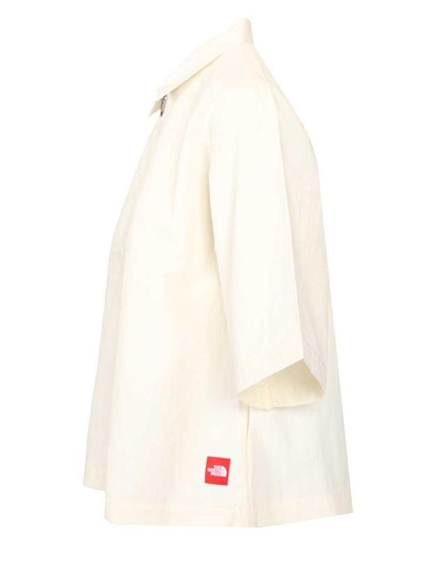 노스페이스 [해외직구][A94]THE NORTH FACE NF0A8FHBQLI 여성 셔츠 블라우스 THE NORTH FACE THE NORTH FACE Red Box Nylon Shirt 착용컷