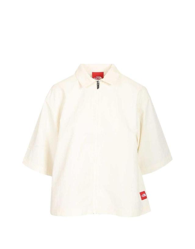 노스페이스 [해외직구][A94]THE NORTH FACE NF0A8FHBQLI 여성 셔츠 블라우스 THE NORTH FACE THE NORTH FACE Red Box Nylon Shirt 착용컷
