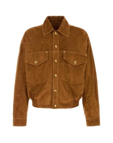[해외직구][X45]베르사체 10253901A18380 1NN90 남성 셔츠 남방 긴팔 반팔 Camel suede jacket