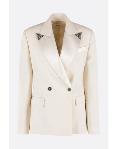 [해외직구][E32]베르사체 10269221A183051W740 여성 블레이저자켓 VERSACE stretch wool blazer with emrboidery