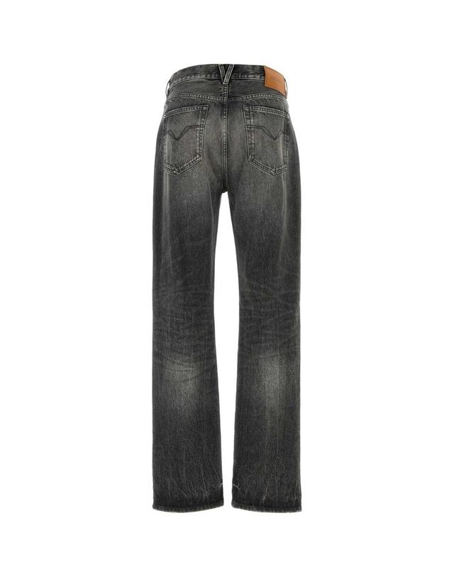 베르사체 [해외직구][X45]베르사체 10177751A16053 1D980 남성 데님 청바지 진 Black denim jeans 착용컷
