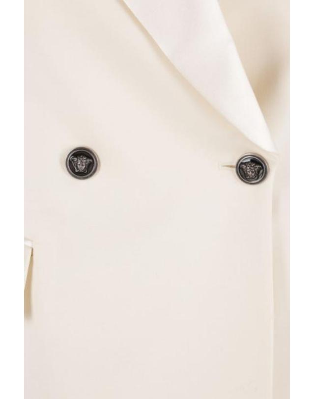 베르사체 [해외직구][E32]베르사체 10269221A183051W740 여성 블레이저자켓 VERSACE stretch wool blazer with emrboidery 착용컷