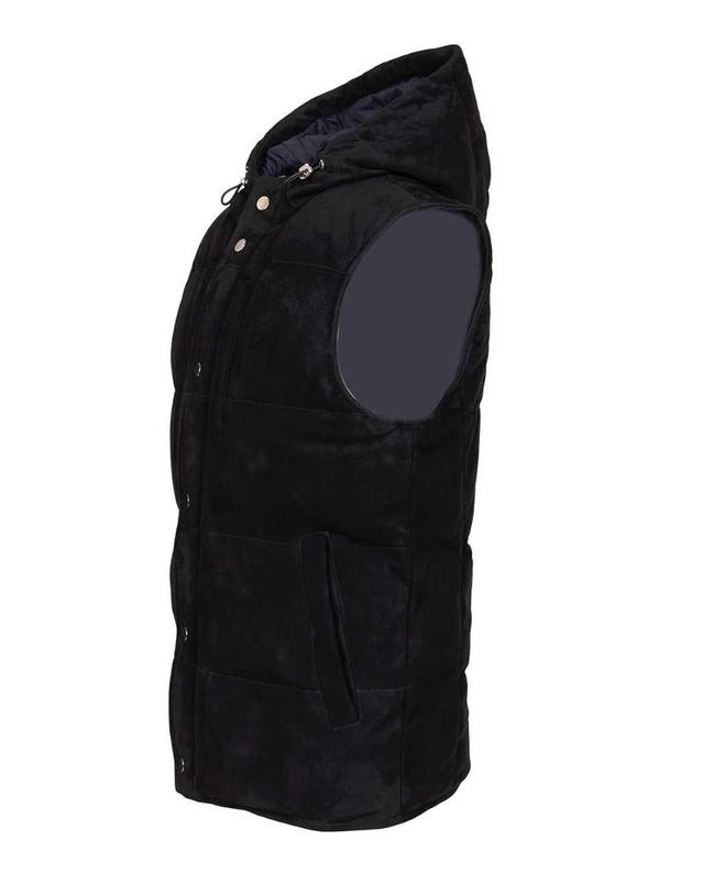 베르사체 [해외직구][A94]AL DUCA D AOSTA GILET CAPPUCCIOBLU 남성 베스트 질렛 조끼 AL DUCA D AOSTA AL DUCA D AOSTA Suede Hooded Vest 착용컷