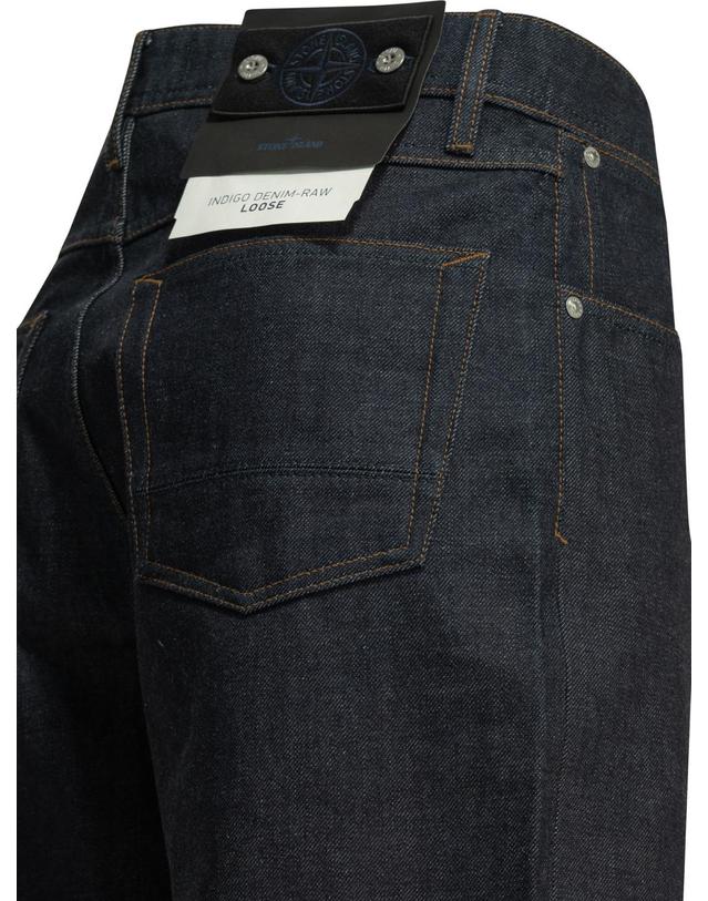 스톤아일랜드 [해외직구][V90]스톤아일랜드 L2S14J100006S00J8VJ200 남성 청바지 데님진 Denim Raw Straight Leg Jeans 착용컷