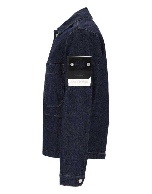 스톤아일랜드 [해외직구][A94]스톤아일랜드 L2S144100006S00J7VJ201 남성 자켓 STONE ISLAND STONE ISLAND Denim Jacket 착용컷