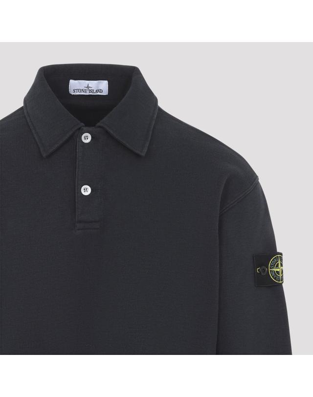 스톤아일랜드 [해외직구][D14]스톤아일랜드 L2S156100054S0458 V0020 NAVY B 남성 맨투맨 후드 스웨트셔츠 집업 Stone Island L S Polo 착용컷