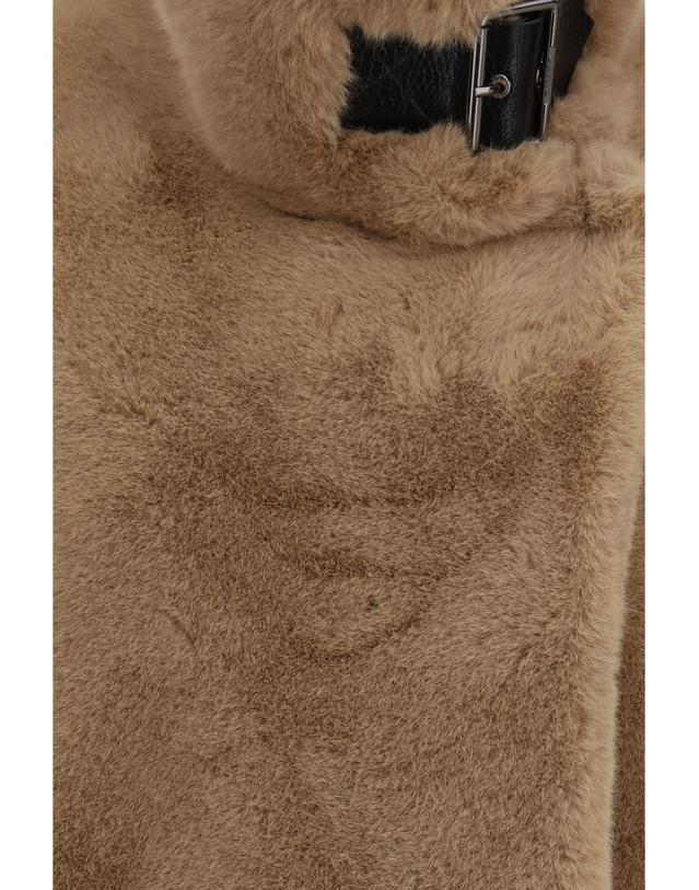 핀코 [해외직구][K68]PINKO 107043A3E7 C73 여성 자켓 베스트 봄버 파카 베스트 블레이저 Faux fur Jacket with buckle 착용컷