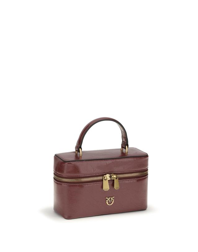 핀코 [해외직구][K68]PINKO 106382A2JC WW5Q 여성 클러치 파우치 뷰티케이스 Vanity Soft Mini Quilted Beauty Case 착용컷