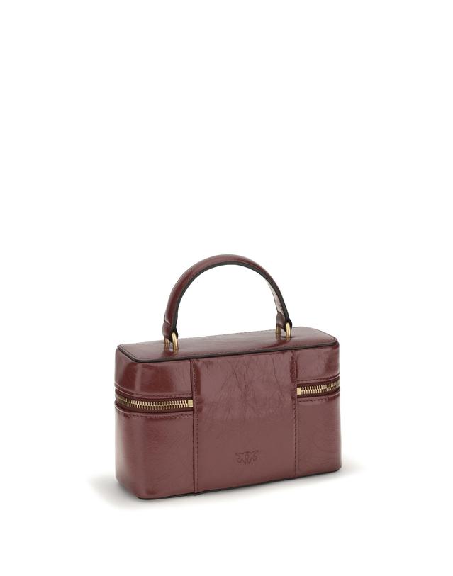 핀코 [해외직구][K68]PINKO 106382A2JC WW5Q 여성 클러치 파우치 뷰티케이스 Vanity Soft Mini Quilted Beauty Case 착용컷