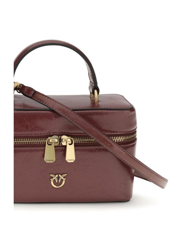 핀코 [해외직구][K68]PINKO 106382A2JC WW5Q 여성 클러치 파우치 뷰티케이스 Vanity Soft Mini Quilted Beauty Case 착용컷