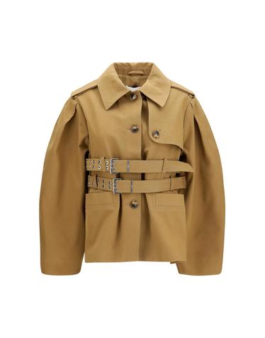 [해외직구][K68]가니 A1010196 840 여성 자켓 베스트 봄버 파카 베스트 블레이저 Canvas Jacket with double belt