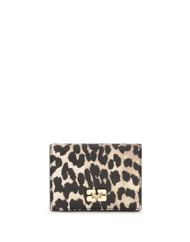 [해외직구][K68]가니 B3010075 859 여성 반지갑 장지갑 카드지갑 Bou animal print Card Holder