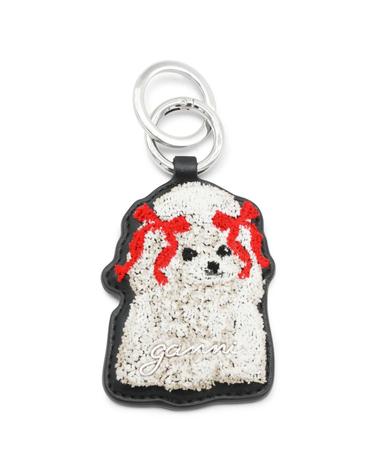 [해외직구][B47]가니 B3010032099 여성 키링 키홀더 BLACK LEATHER KEYRING