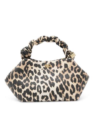 [해외직구][B47]가니 B2100039859 여성 토트백 탑핸들백 숄더백 쇼퍼백 LEOPARD TOP HANDLE BAG
